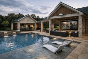 franklin pool poolhouse patio