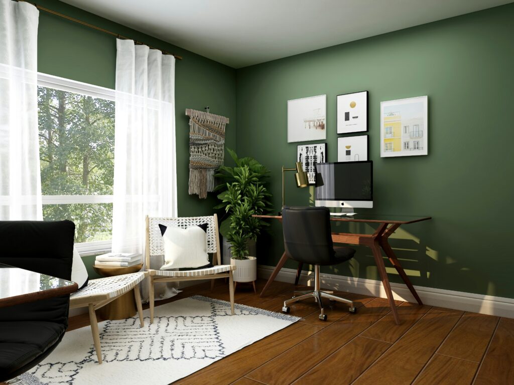 green office big window